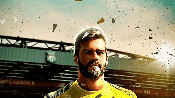 Alisson Becker playing guitar, highlighting one of the hobbies of Premier League footballers.