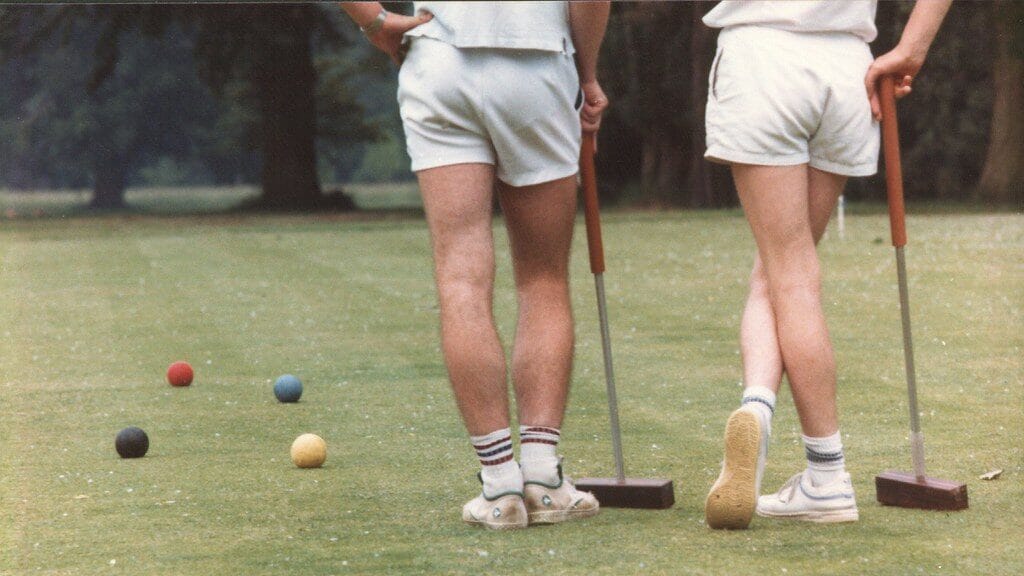 croquet match on a manicured lawn, once a competitive sensation now among forgotten sports.