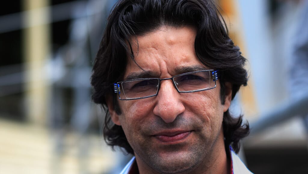 Wasim Akram, Pakistan’s fast-bowling legend and swing master.