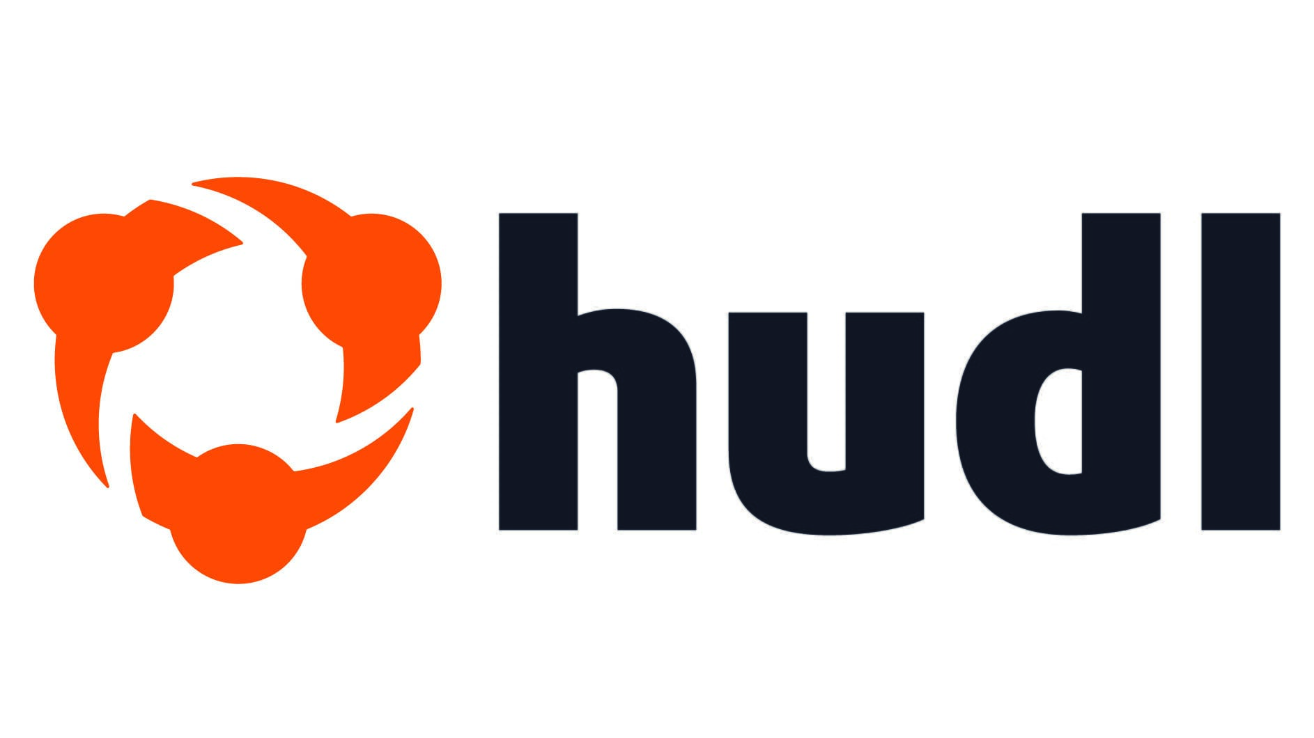 Hudl logo, representing a leading free football app for performance analysis, video playback, and coaching tools for teams and players.