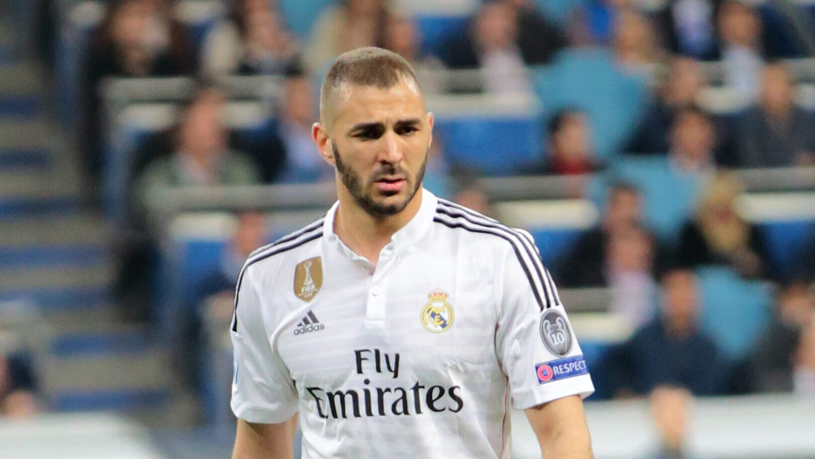 Image of Karim Benzema playing for Al Ittihad, one of the highest paid footballers, earning £1.6m per week.
