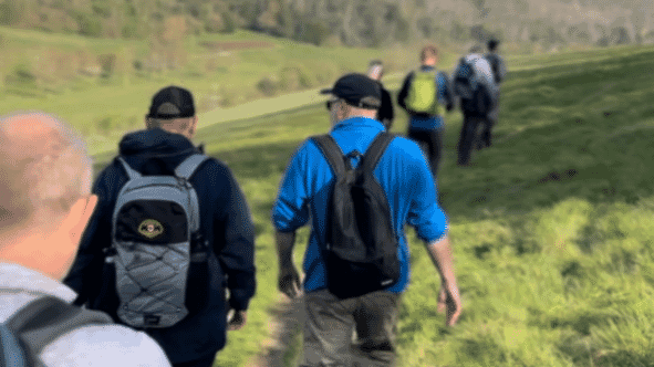Mentality Group CIC hosts regular walk and talk events to promote men’s mental health and community connection.
