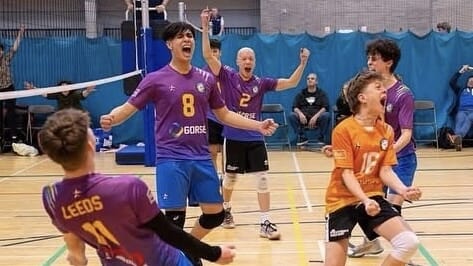 Leeds Gorse junior players training with volleyball club management software updates from coaches